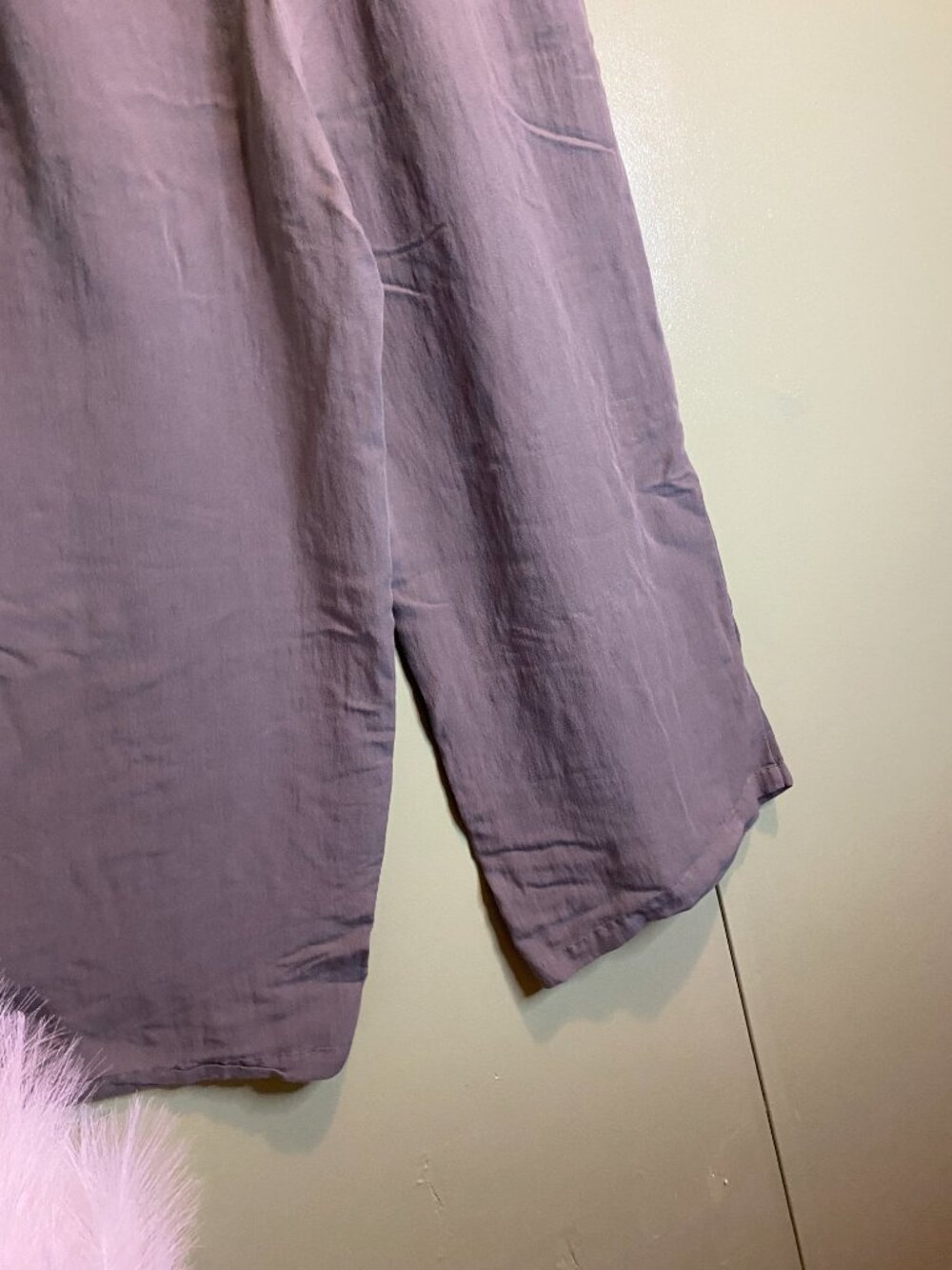 Altar'd State Women's Large Sage Olive Green Wide Leg Cropped Pants Boho 214 - Picture 9 of 11